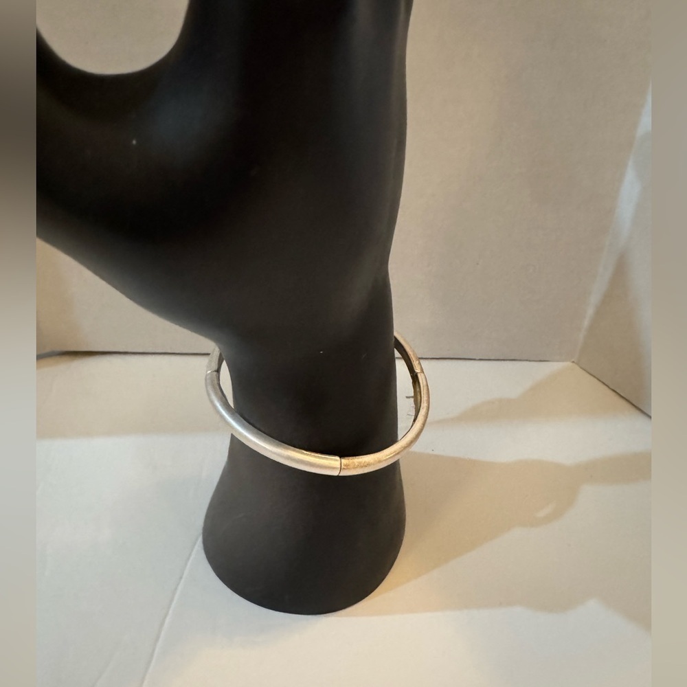 Plunder Silver Elastic Slip On Bracelet